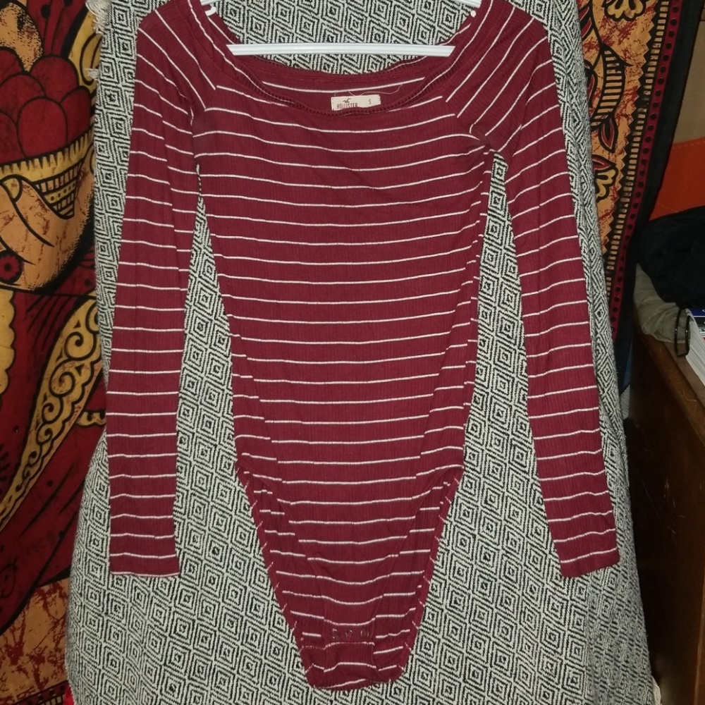 Ribbed long sleeve one peice